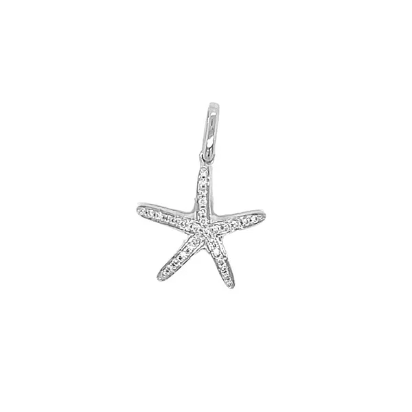 14KW 0.10ctw Starfish Diamond Pendant Diamonds Direct St. Petersburg, FL