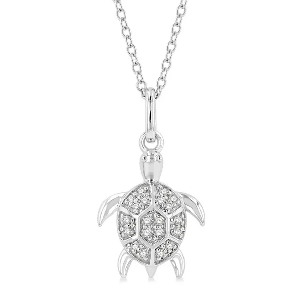 10KW 0.08ctw Diamond Turtle Necklace Diamonds Direct St. Petersburg, FL