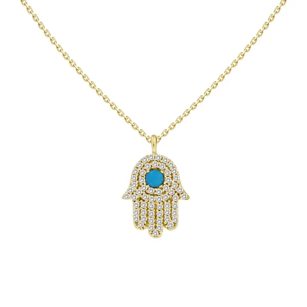 1988 Collection 18KY Hamsa Pendant Diamonds Direct St. Petersburg, FL