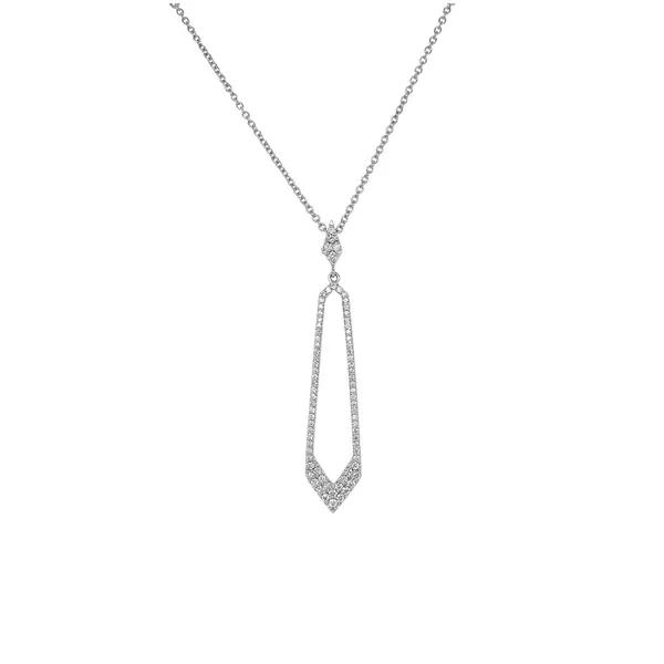 14KW 0.41ctw Diamond Drop Pendant Diamonds Direct St. Petersburg, FL