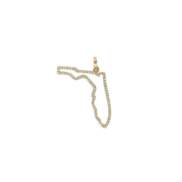14KY 0.27ctw Diamond Florida Pendant Diamonds Direct St. Petersburg, FL