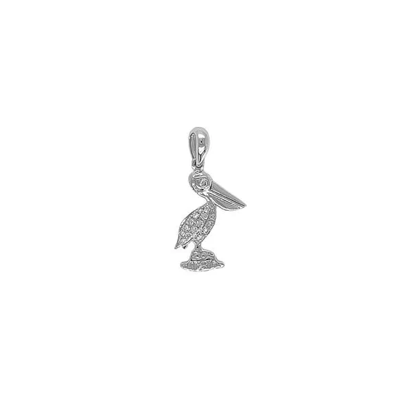 14KW 0.06ctw Diamond Pelican Pendant Diamonds Direct St. Petersburg, FL