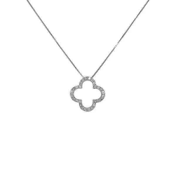 10KW 0.25ctw Diamond Fashion Clover Pendant Diamonds Direct St. Petersburg, FL