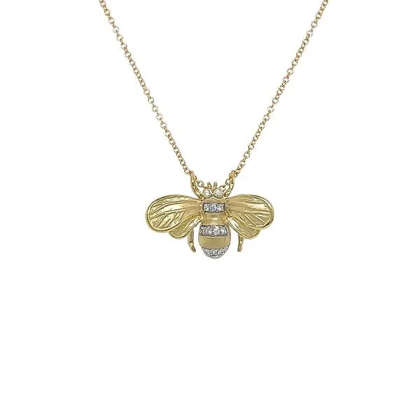 18KY 0.09ctw Diamond Bumble Bee Pendant Diamonds Direct St. Petersburg, FL