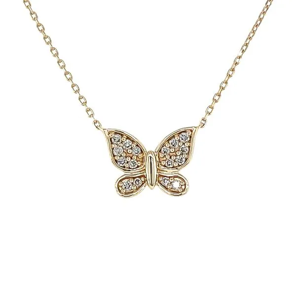 1988 Collection 10KY 0.17ctw Diamond Butterfly Pendant Diamonds Direct St. Petersburg, FL