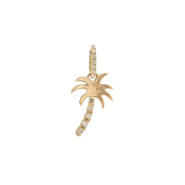 14KY 0.77ctw Diamond Palm Tree Pendant Diamonds Direct St. Petersburg, FL