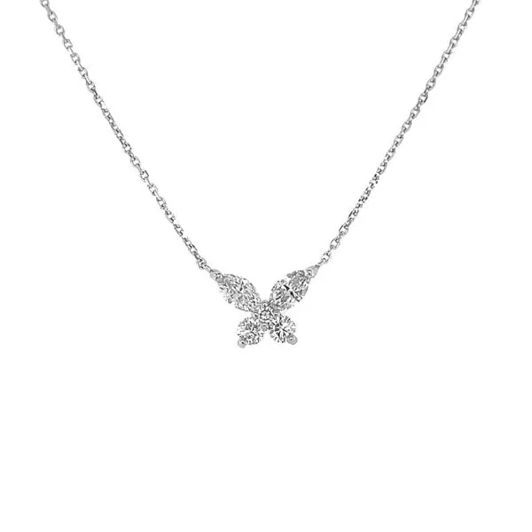 1988 Collection 18KW 0.37ctw Diamond Butterfly Pendant Diamonds Direct St. Petersburg, FL