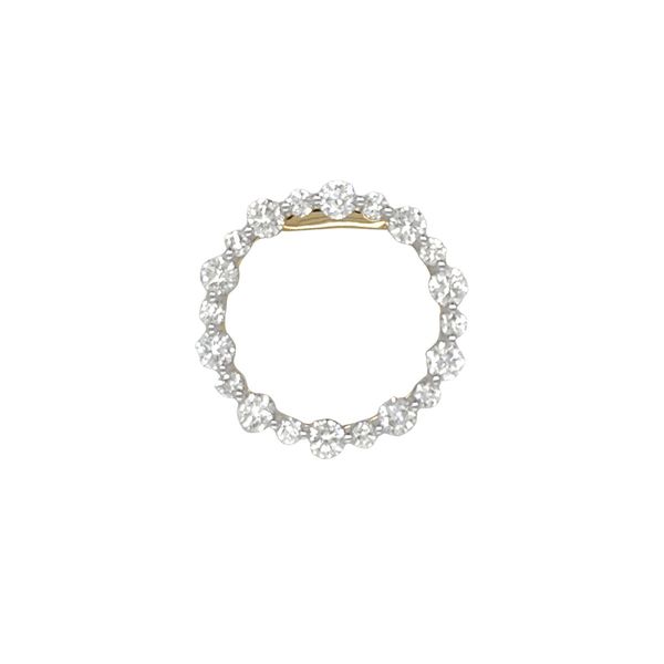 14KY 0.79ctw Diamond Circle Pendant Diamonds Direct St. Petersburg, FL