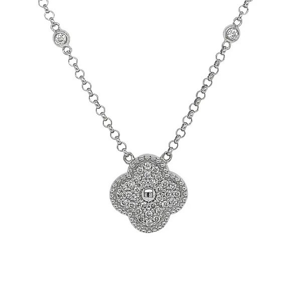1988 Collection 14KW 0.38ctw Diamond Clover Pendant Diamonds Direct St. Petersburg, FL