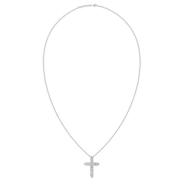 18KW Diamond Cross Pendant Diamonds Direct St. Petersburg, FL