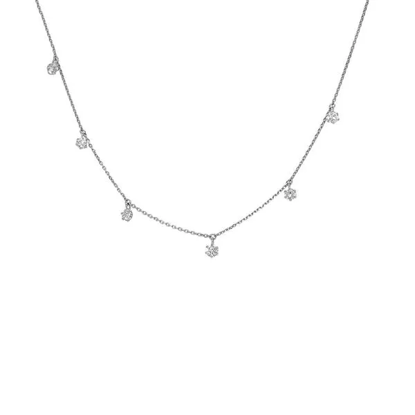 1988 Collection 18KW 0.27ctw Diamond Dangle Necklace Diamonds Direct St. Petersburg, FL