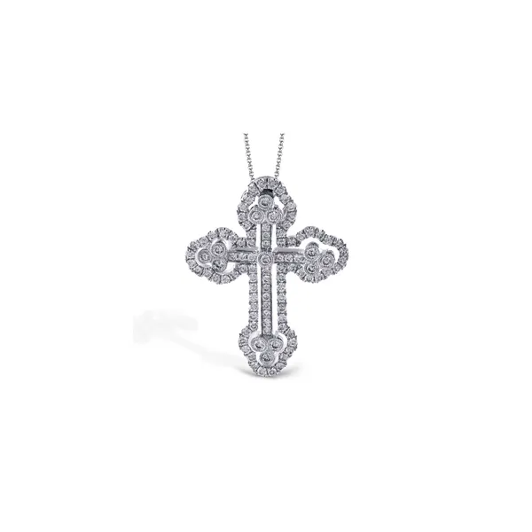 18KW 0.41ctw Diamond Cross Pendant Diamonds Direct St. Petersburg, FL