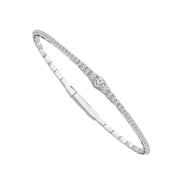 14KW 1.00ctw Diamond Flexi Bangle Bracelet Diamonds Direct St. Petersburg, FL
