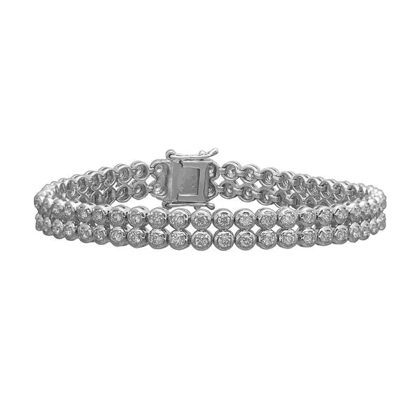 Platinum 3.51ctw Diamond Bracelet Diamonds Direct St. Petersburg, FL