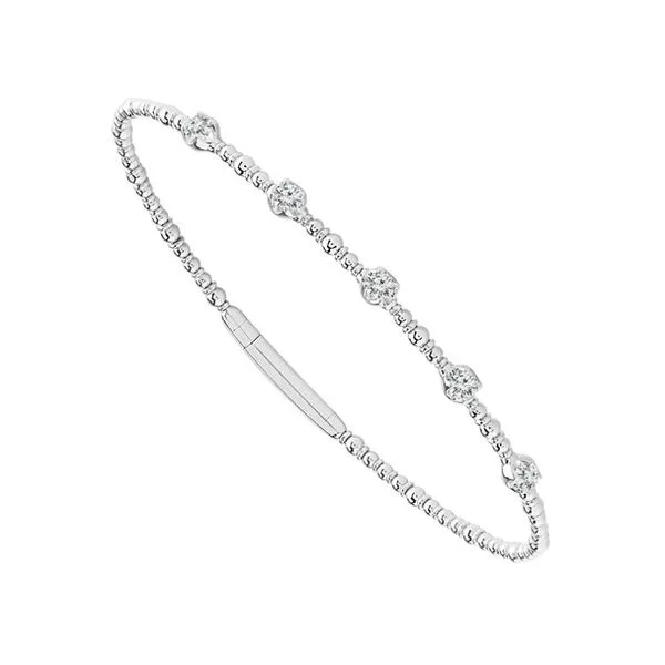14KW 0.31ctw Diamond Flexi Bangle Bracelet Diamonds Direct St. Petersburg, FL