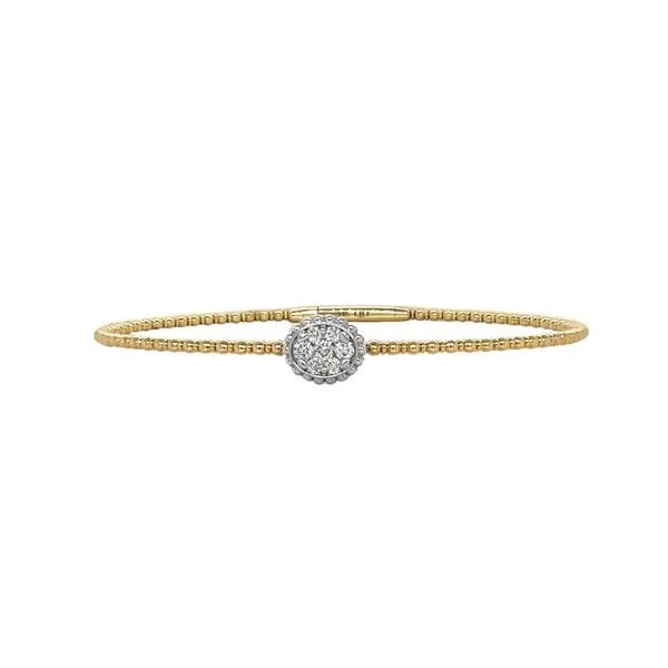14KY 0.25ctw Oval Diamond Cluster Flexi Bracelet Diamonds Direct St. Petersburg, FL