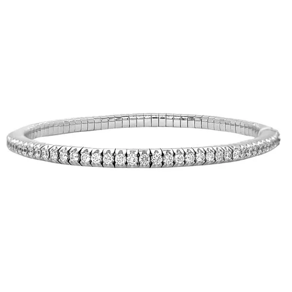 14KW 2.16ctw Claspless Diamond Pickleball Bracelet Diamonds Direct St. Petersburg, FL