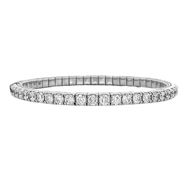 14KW 8.01ctw Claspless Diamond Pickleball Bracelet Diamonds Direct St. Petersburg, FL
