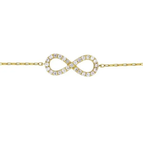 18KY 0.18ctw Diamond Infinity Bracelet Diamonds Direct St. Petersburg, FL