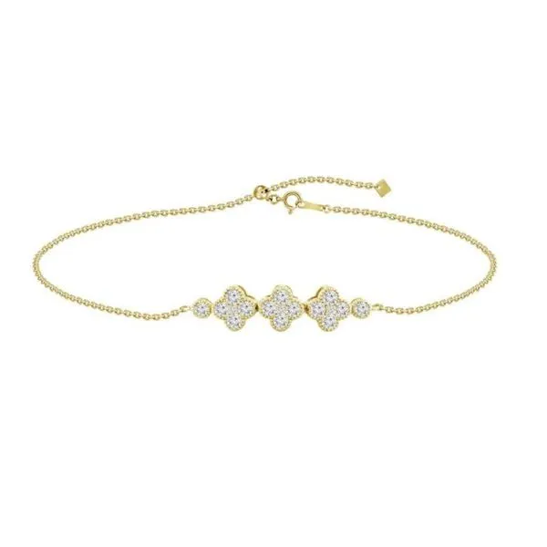 18KY 0.64ctw Diamond Floral Bracelet Diamonds Direct St. Petersburg, FL