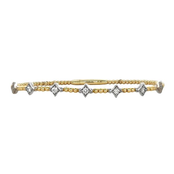 14K Two-Tone 0.36ctw Diamond Flexi Bracelet Diamonds Direct St. Petersburg, FL