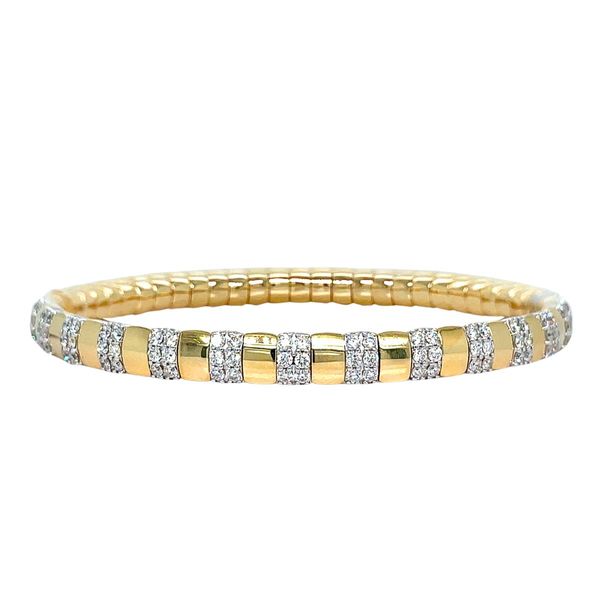14KY 1.15ctw Claspless Diamond Pickleball Bracelet Diamonds Direct St. Petersburg, FL