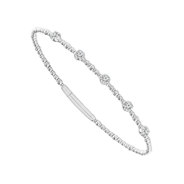 14KW 0.31ctw Diamond Flexi Bangle Bracelet Diamonds Direct St. Petersburg, FL