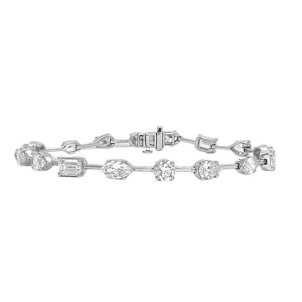 14KW 8.53ctw Multi-Shape Lab-Grown Diamond Bracelet Diamonds Direct St. Petersburg, FL