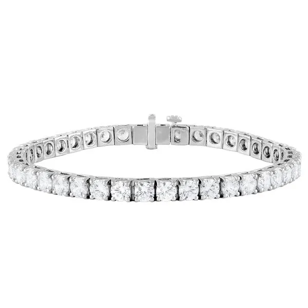 14KW 14.07ctw Lab-Grown Diamond Tennis Bracelet Diamonds Direct St. Petersburg, FL