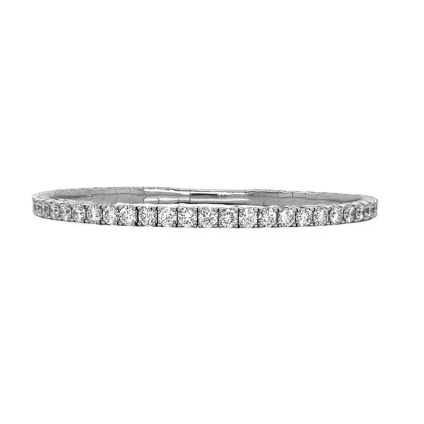 14KW 6.12ctw Lab-Grown Diamond Flexi Bangle Bracelet Diamonds Direct St. Petersburg, FL