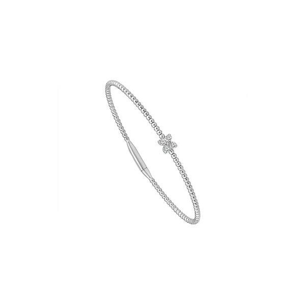 0.16ctw Floral Fashion Lab-Grown Diamond Flexi Bracelet Diamonds Direct St. Petersburg, FL