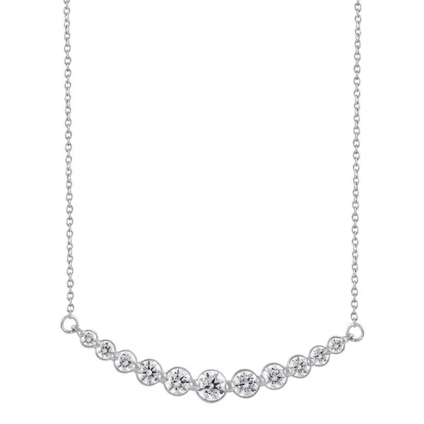 14KW 1.00ctw Lab-Grown Diamond Bar Necklace Diamonds Direct St. Petersburg, FL