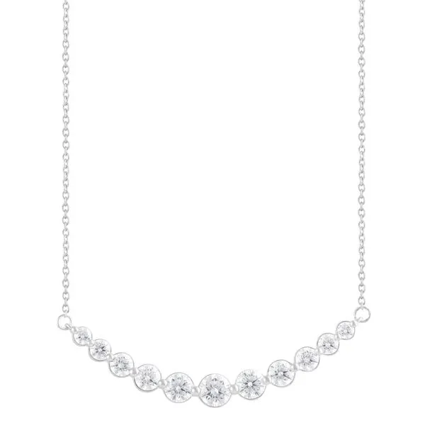 14KW 2.00ctw Lab-Grown Diamond Bar Necklace Diamonds Direct St. Petersburg, FL