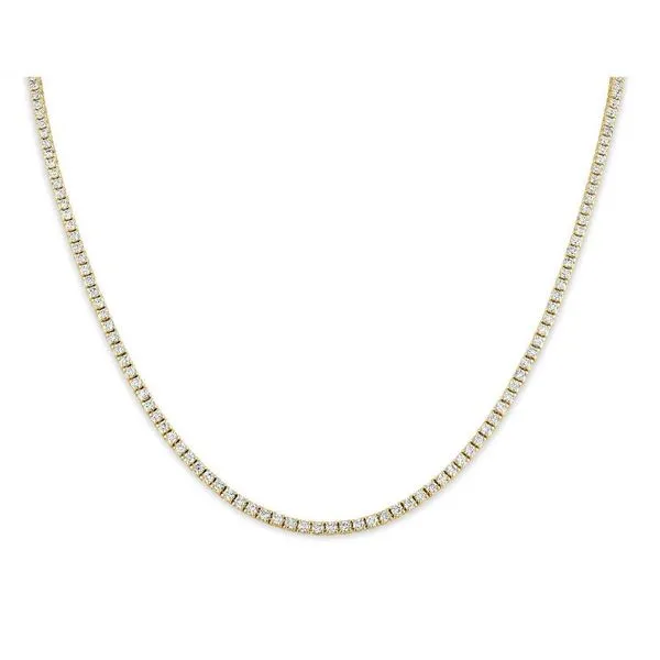 14KY 10.00ctw Lab-Grown Diamond Tennis Necklace Diamonds Direct St. Petersburg, FL