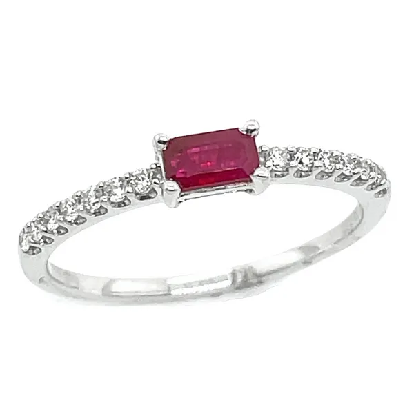 14KW 031ct Ruby & Diamond Fashion Ring Diamonds Direct St. Petersburg, FL