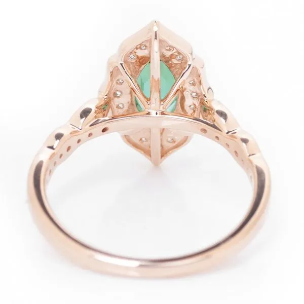 Enchanted14KR 1.04ct Green Tourmaline & Diamond Ring Image 3 Diamonds Direct St. Petersburg, FL