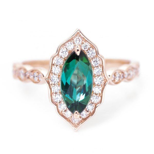 Enchanted14KR 1.04ct Green Tourmaline & Diamond Ring Diamonds Direct St. Petersburg, FL