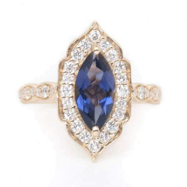 Enchanted14KY 1.23ct Iolite & Diamond Ring Diamonds Direct St. Petersburg, FL