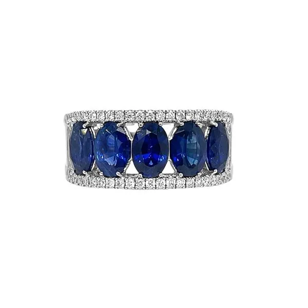 14KW 3.71ctw Sapphire & Diamond Fashion Ring Diamonds Direct St. Petersburg, FL
