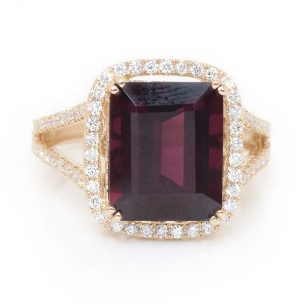 Enchanted14KY 6.84ct Rhodolite Garnet Diamond Ring Diamonds Direct St. Petersburg, FL