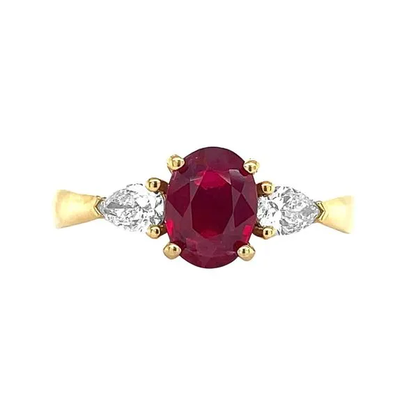 18KY 1.60ctw Ruby & Diamond Ring Diamonds Direct St. Petersburg, FL
