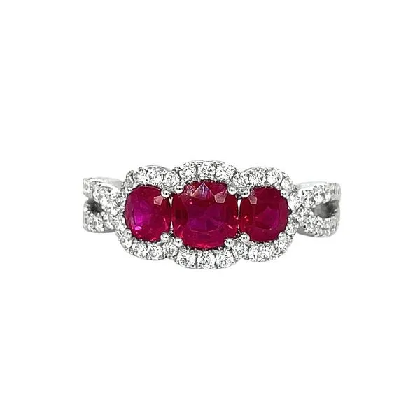 14KW 1.90ctw Ruby & Diamond Fashion Ring Diamonds Direct St. Petersburg, FL