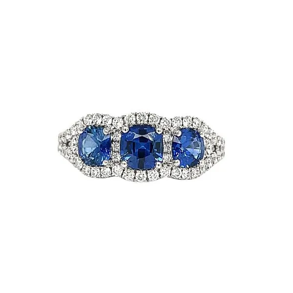 14KW 2.13ctw Sapphire & Diamond Fashion Ring Diamonds Direct St. Petersburg, FL