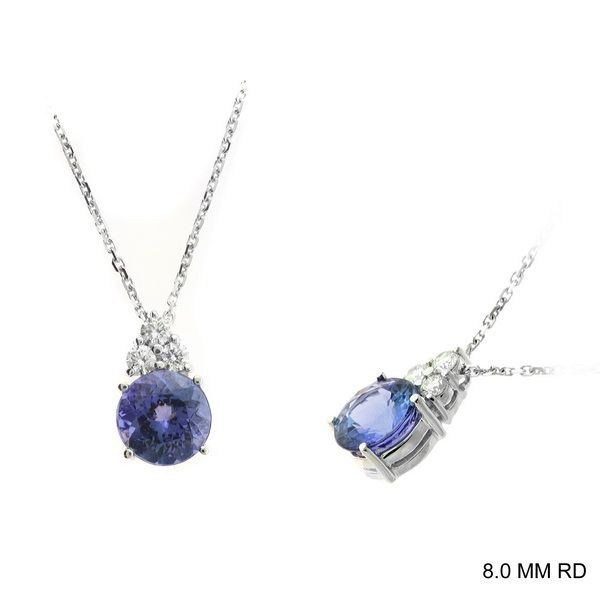 18KW 2.50ctw Tanzanite & Diamond Necklace Diamonds Direct St. Petersburg, FL