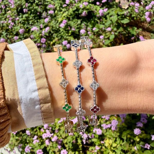 14KW 0.75ctw Diamond & Ruby Flexi Bracelet Image 2 Diamonds Direct St. Petersburg, FL