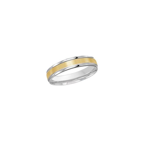 14k Two-Tone Men's Wedding Band Diamonds Direct St. Petersburg, FL