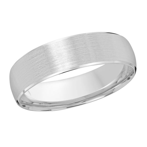 14k White Gold Men's Wedding Band Diamonds Direct St. Petersburg, FL