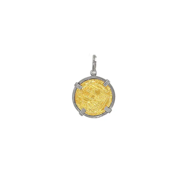 24K Replica Atocha Coin Pendant Image 2 Diamonds Direct St. Petersburg, FL