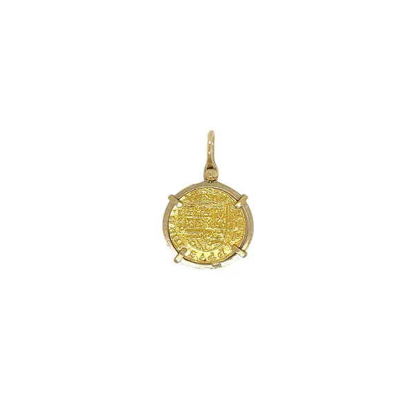 24K Replica Atocha Coin Pendant Image 2 Diamonds Direct St. Petersburg, FL
