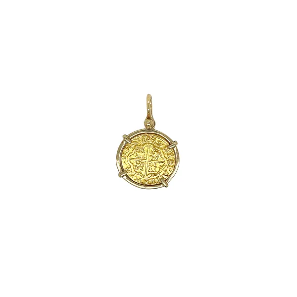 24K Replica Atocha Coin Pendant Diamonds Direct St. Petersburg, FL